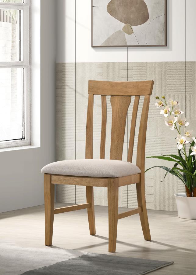 Hartville Dining Side Chair Natural Light Brown (Set of 2)-zoom-2