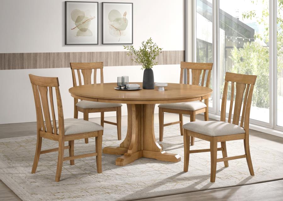 Hartville Dining Side Chair Natural Light Brown (Set of 2)-14