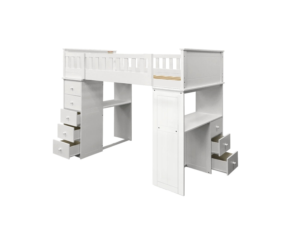 ACME Willoughby Loft Bed – angle view – Lusso Furniture Miami