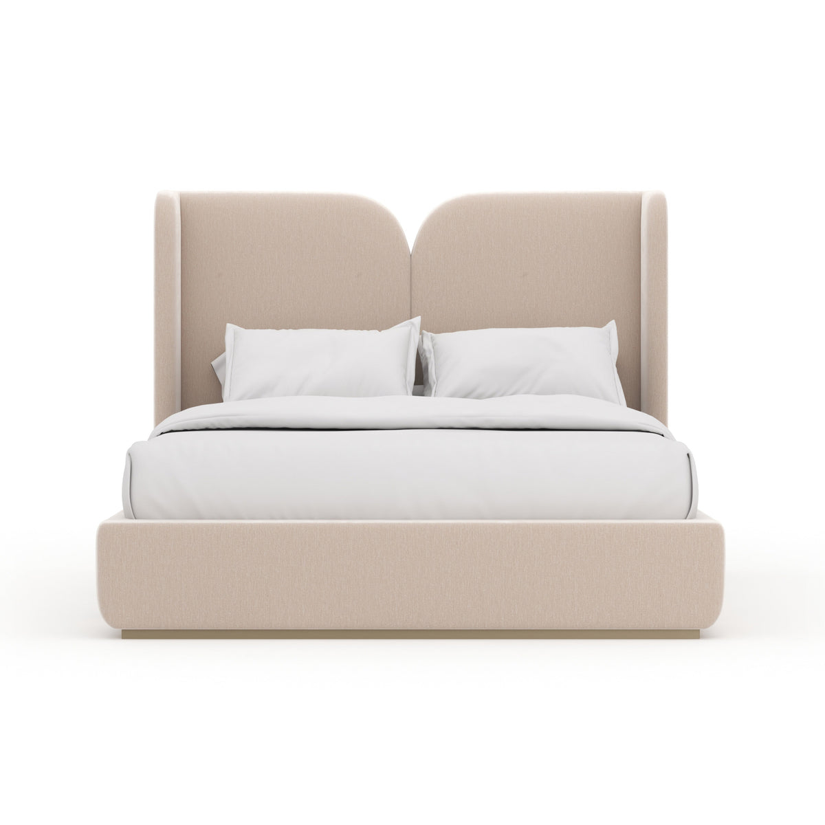 Caracole Oblique Bed – front view – Lusso Furniture Miami