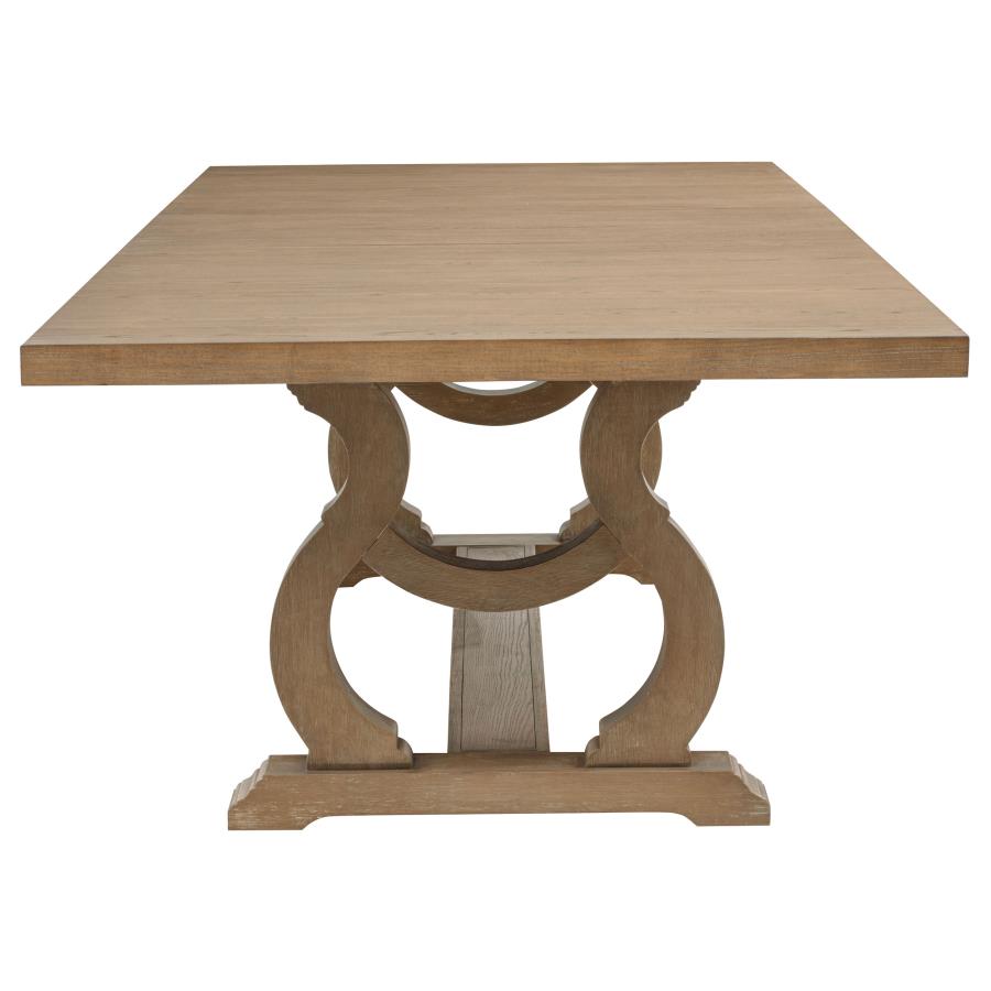 Brockway 5-piece Extension Leaf Dining Set Barley Brown-5