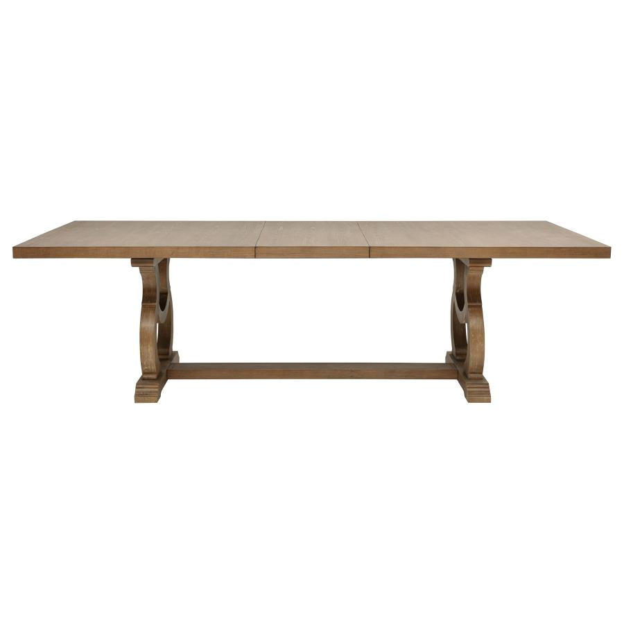 Brockway 7-piece Extension Leaf Dining Set Barley Brown-zoom-4