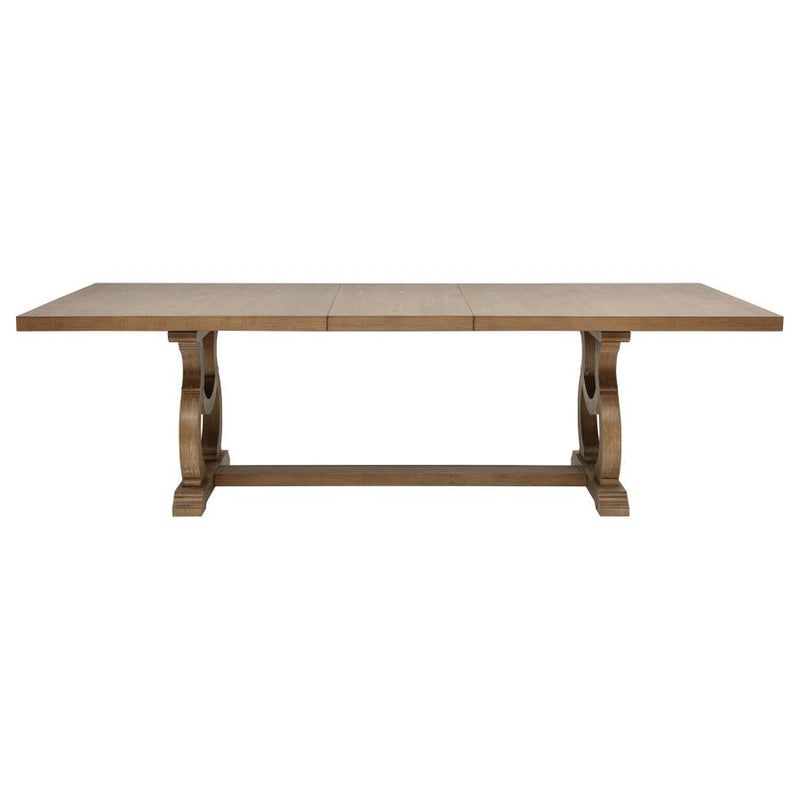 Brockway 7-piece Extension Leaf Dining Set Barley Brown-zoom-