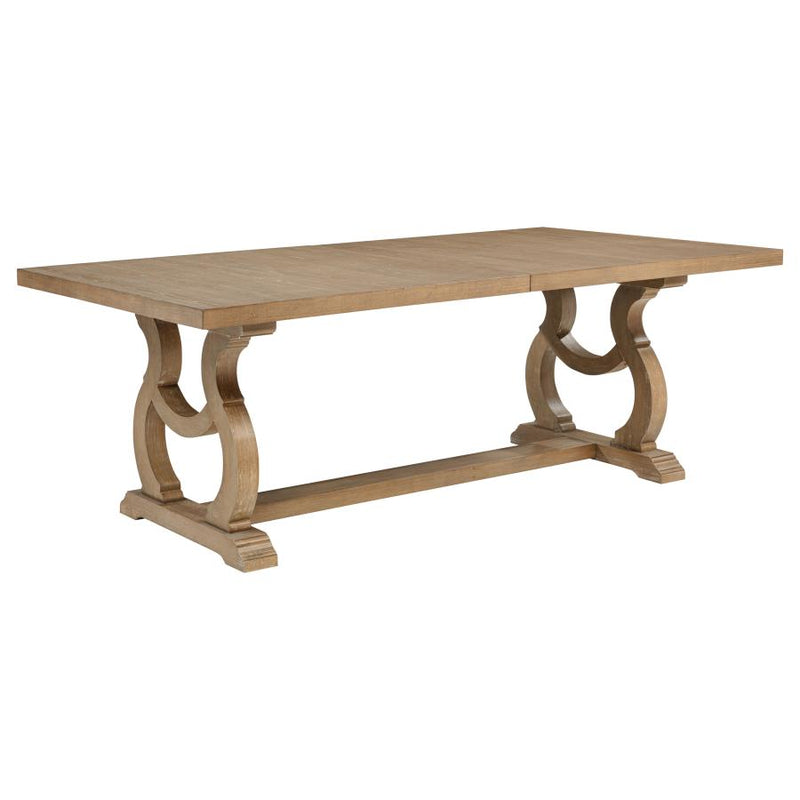Brockway 104-inch Extension Leaf Dining Table Barley Brown-zoom-