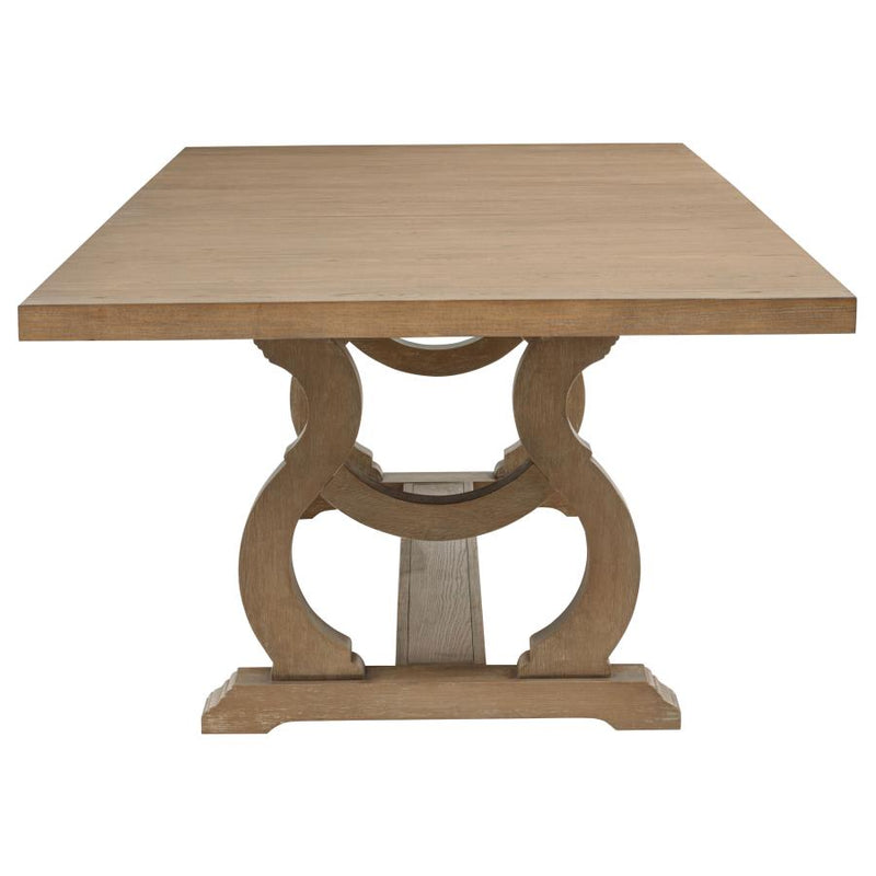 Brockway 104-inch Extension Leaf Dining Table Barley Brown-zoom-