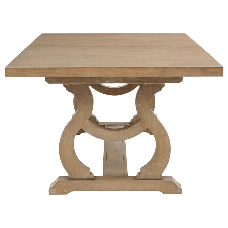 Brockway 104-inch Extension Leaf Dining Table Barley Brown-7