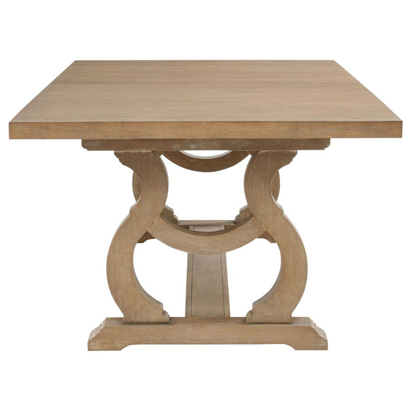 Brockway 104-inch Extension Leaf Dining Table Barley Brown-zoom-