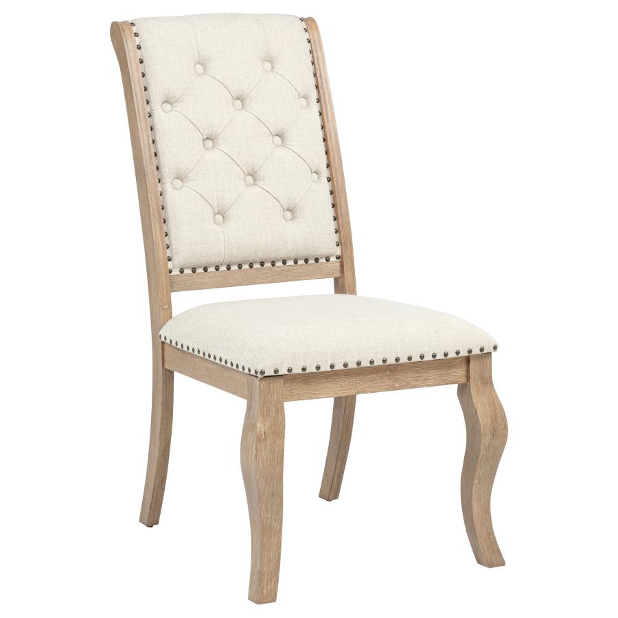 Brockway Upholstered Dining Chair Barley Brown (Set of 2)-zoom-3