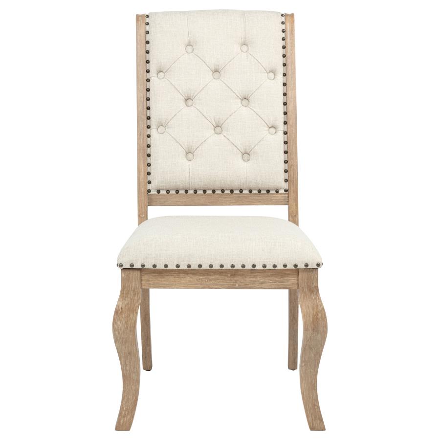 Brockway Upholstered Dining Chair Barley Brown (Set of 2)-4