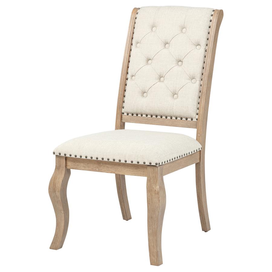 Brockway Upholstered Dining Chair Barley Brown (Set of 2)-zoom-5