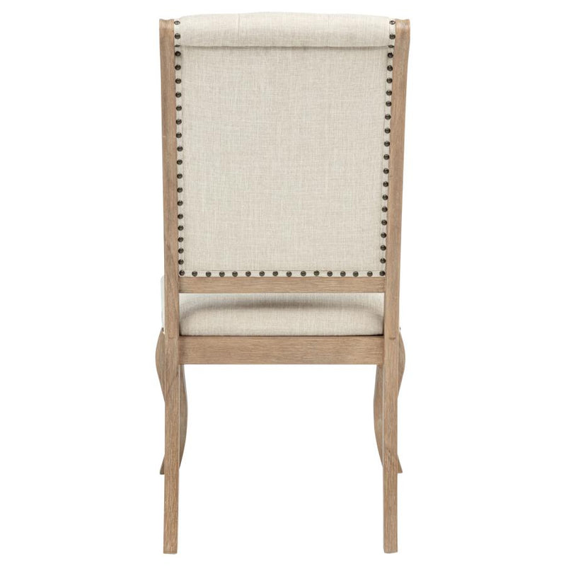 Brockway Upholstered Dining Chair Barley Brown (Set of 2)-zoom-