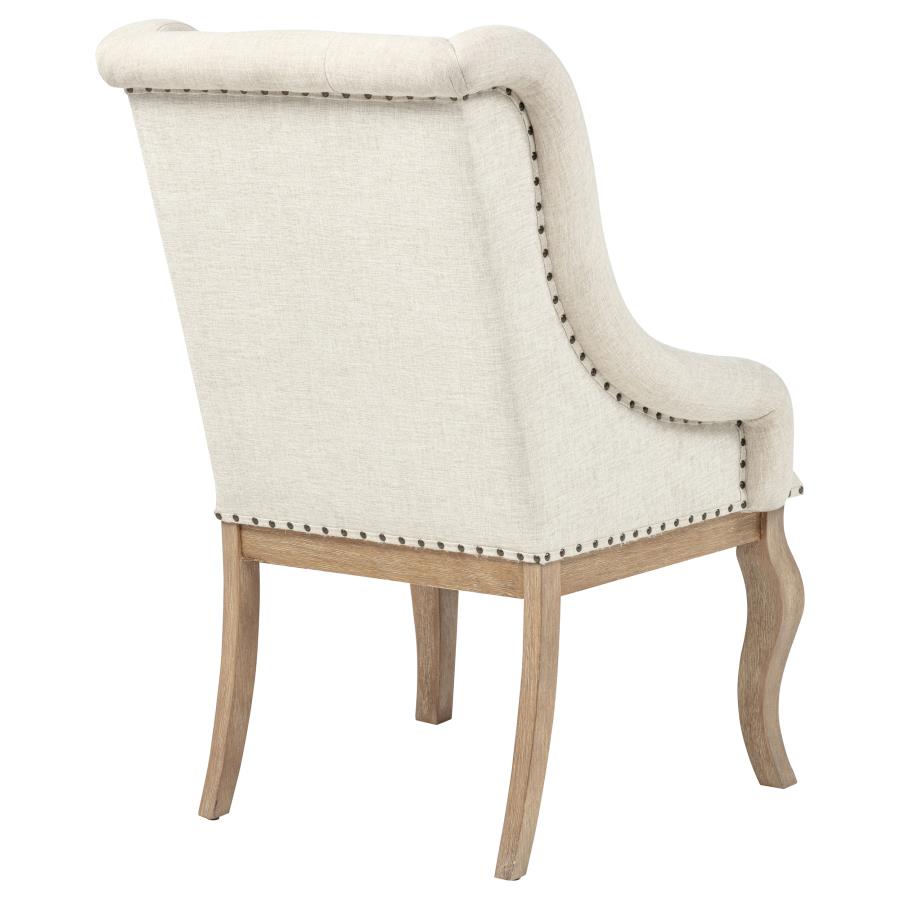 Brockway Upholstered Arm Chair Barley Brown (Set of 2)-zoom-9