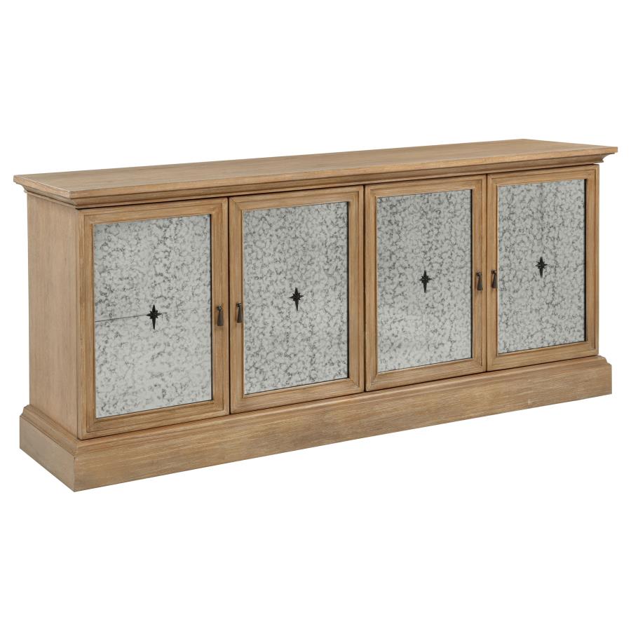 Brockway 4-door Dining Sideboard Buffet Cabinet Barley Brown-zoom-1