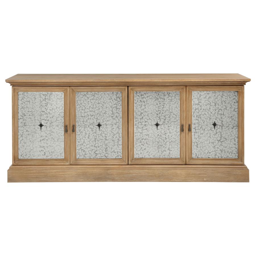 Brockway 4-door Dining Sideboard Buffet Cabinet Barley Brown-3