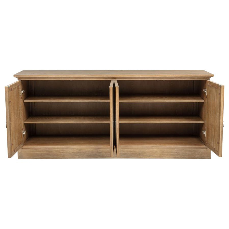 Brockway 4-door Dining Sideboard Buffet Cabinet Barley Brown-zoom-