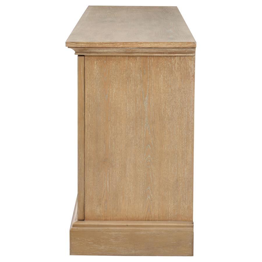 Brockway 4-door Dining Sideboard Buffet Cabinet Barley Brown-zoom-6