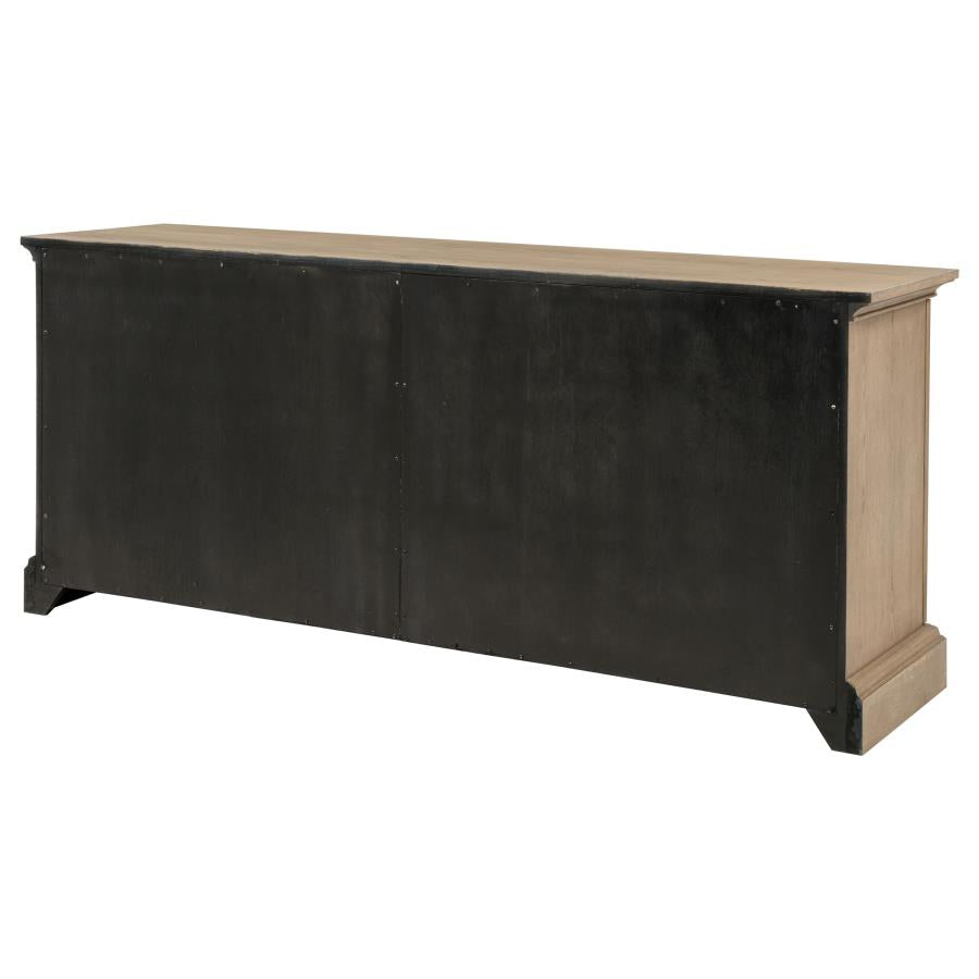 Brockway 4-door Dining Sideboard Buffet Cabinet Barley Brown-9