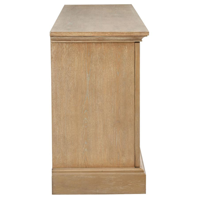 Brockway 4-door Dining Sideboard Buffet Cabinet Barley Brown-zoom-