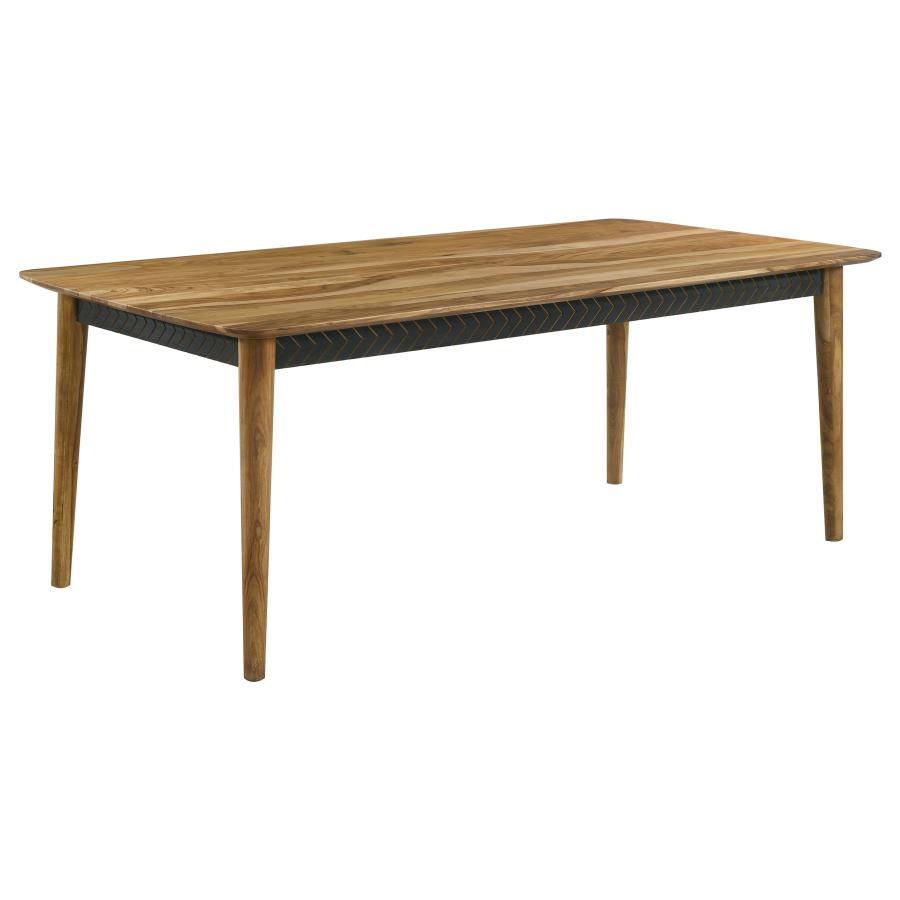 Partridge 6-piece Dining Set Natural Sheesham and Espresso-3