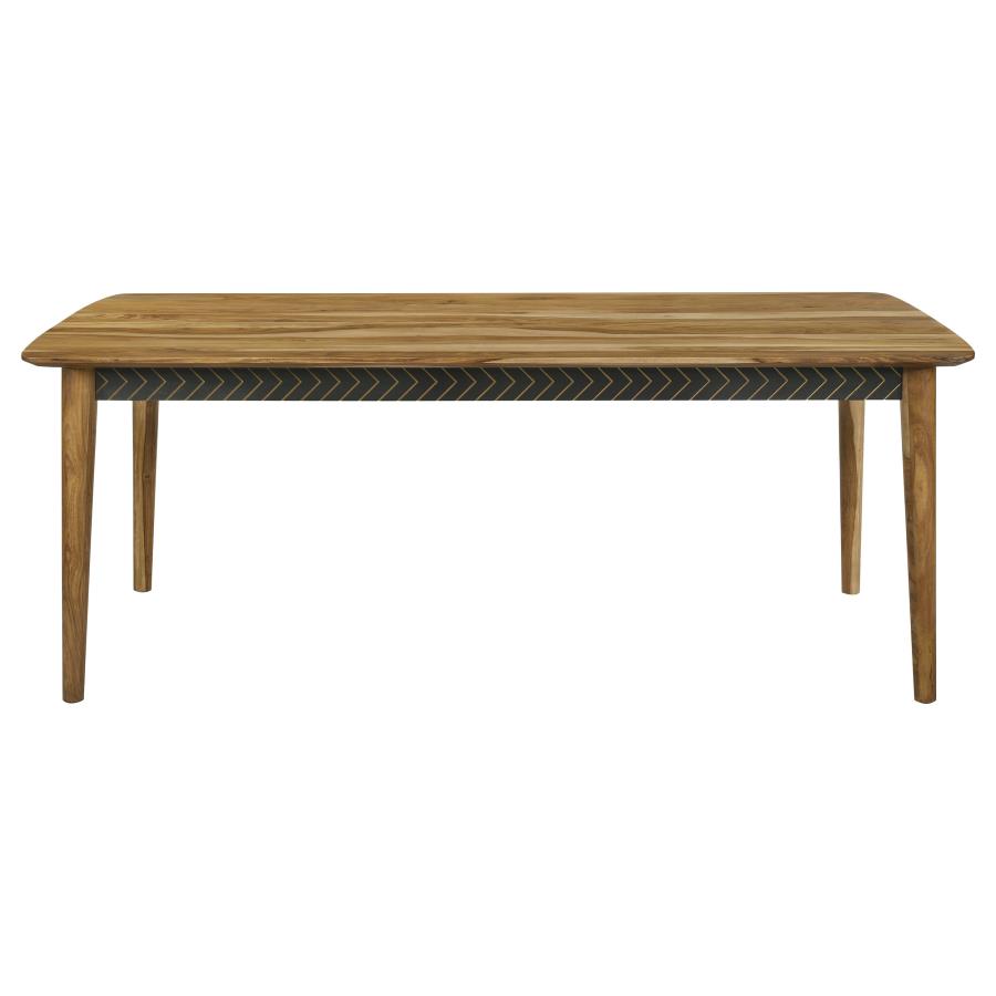 Partridge 6-piece Dining Set Natural Sheesham and Espresso-zoom-4