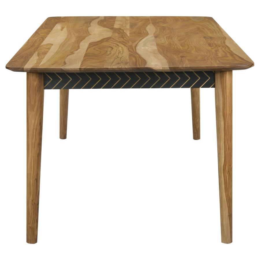 Partridge 6-piece Dining Set Natural Sheesham and Espresso-5