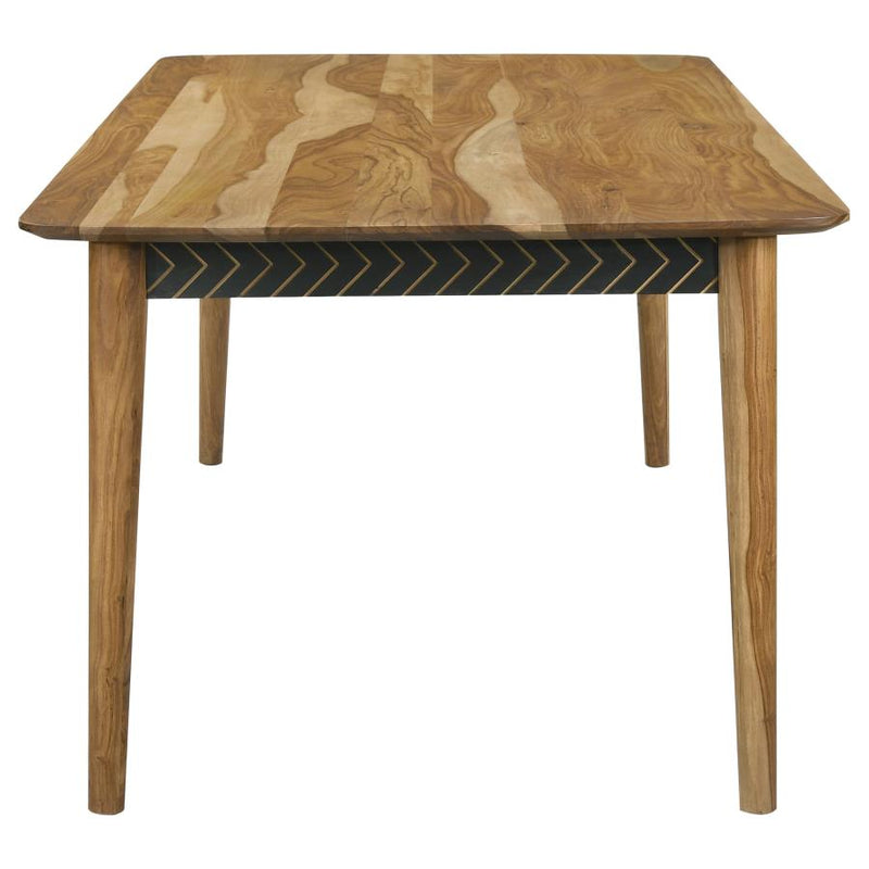 Partridge 6-piece Dining Set Natural Sheesham and Espresso-zoom-