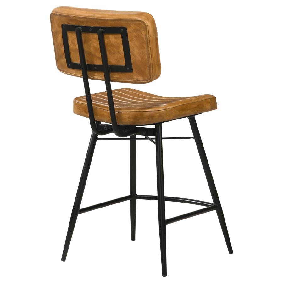 Partridge Leather Counter Chair Antique Camel (Set of 2)-8