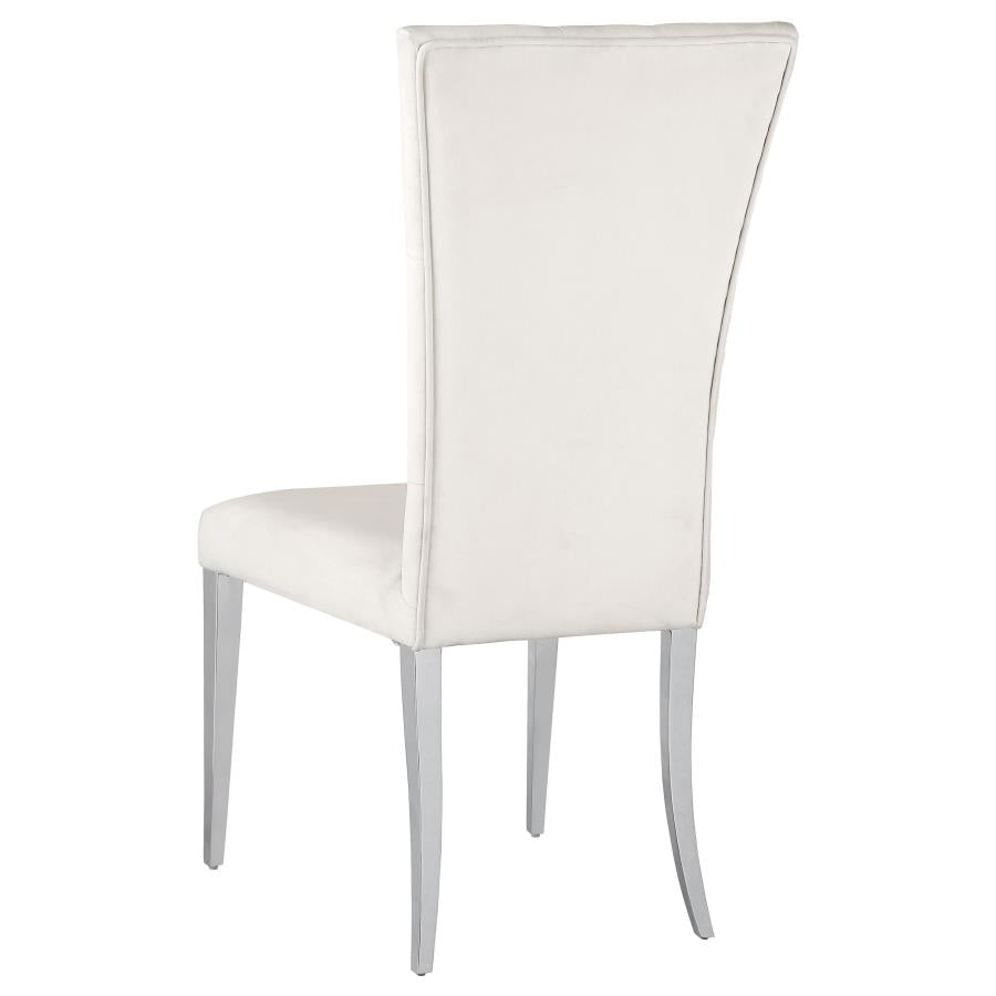 Kerwin 5-piece Rectangular Dining Table Set White and Chrome-zoom-7