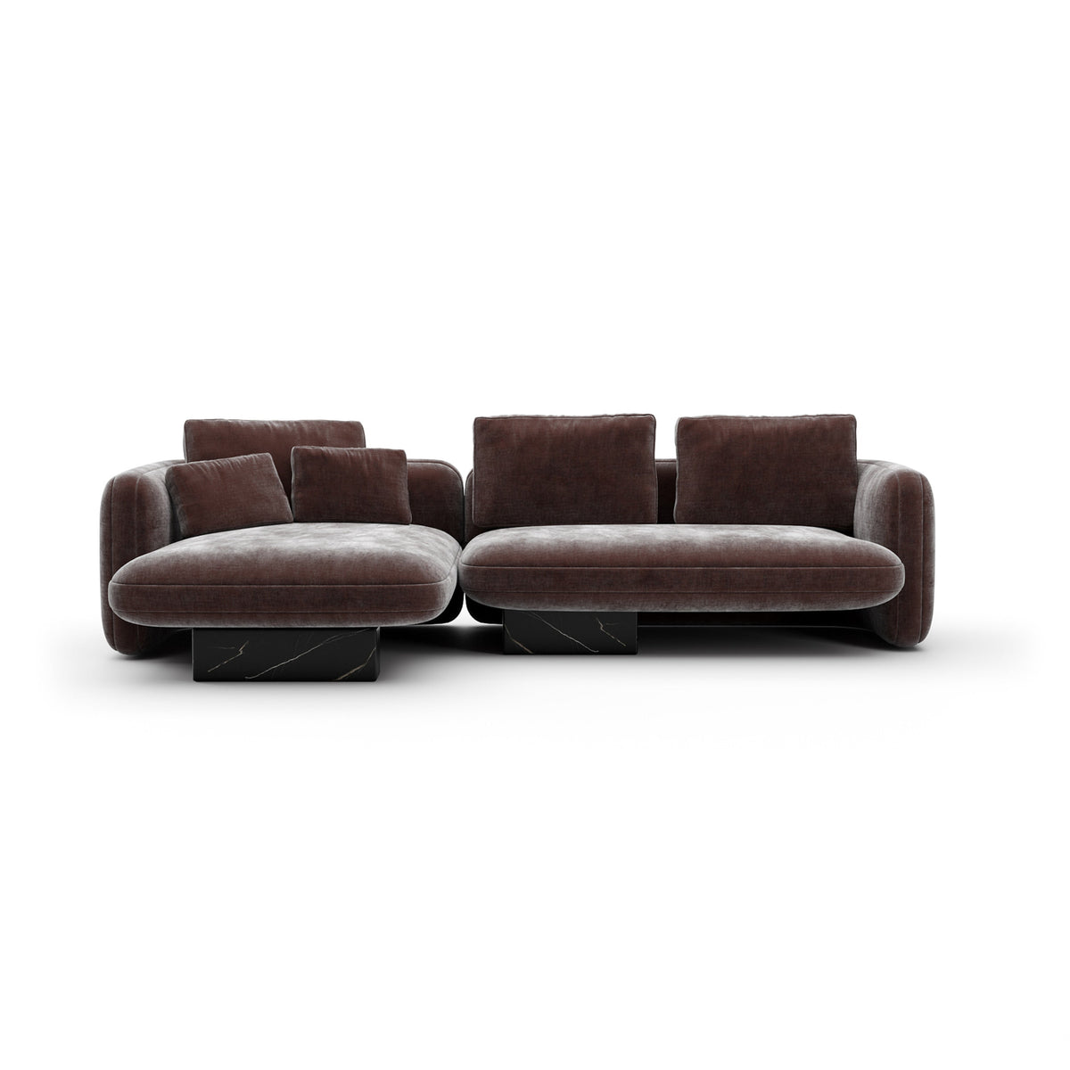 Caracole Overlap Sectional – view 23 – Lusso Furniture Miami