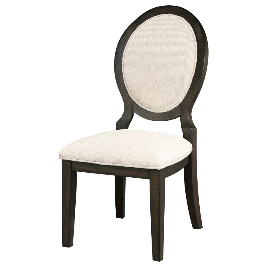 Twyla Oval Back Dining Side Chair Dark Cocoa (Set of 2)-zoom-5