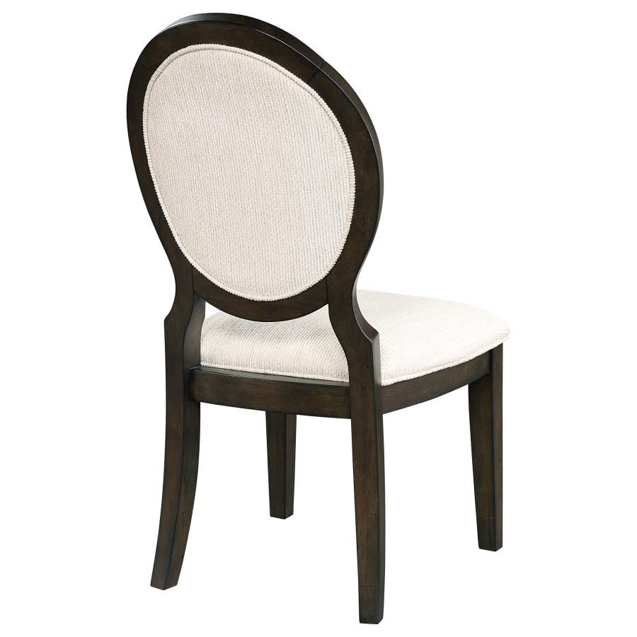 Twyla Oval Back Dining Side Chair Dark Cocoa (Set of 2)-8