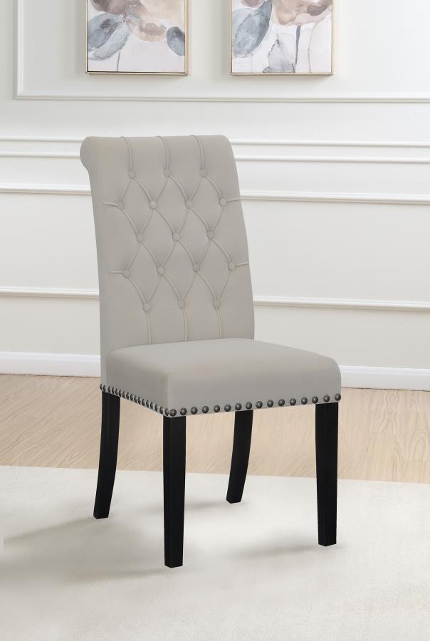 Alana Velvet Upholstered Dining Side Chair Sand (Set of 2)-zoom-2