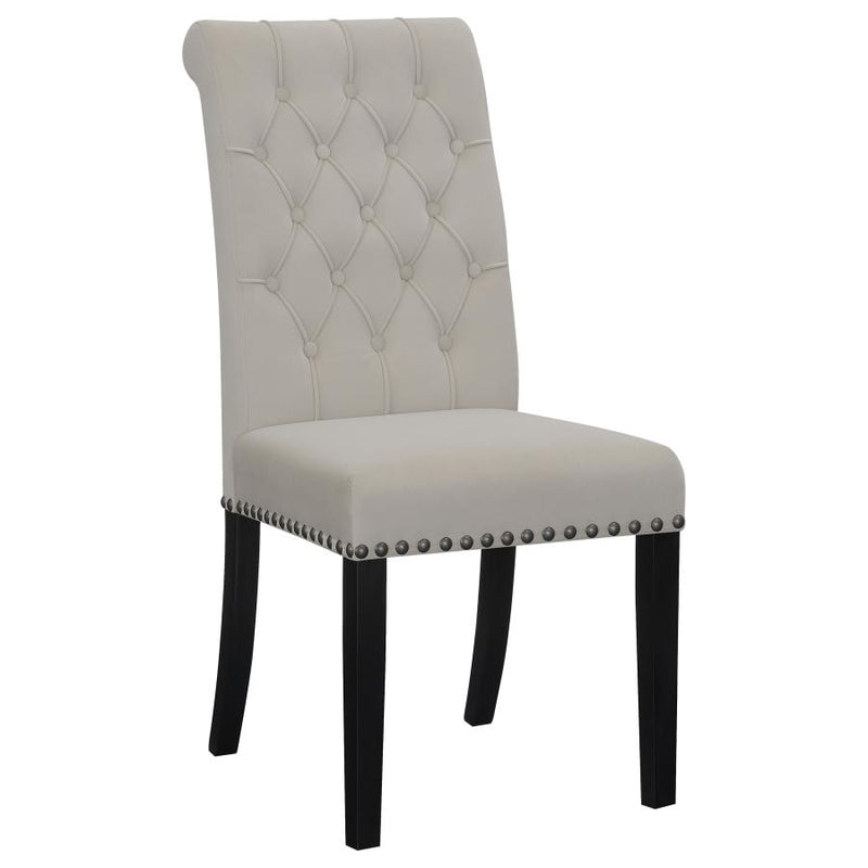 Alana Velvet Upholstered Dining Side Chair Sand (Set of 2)-zoom-