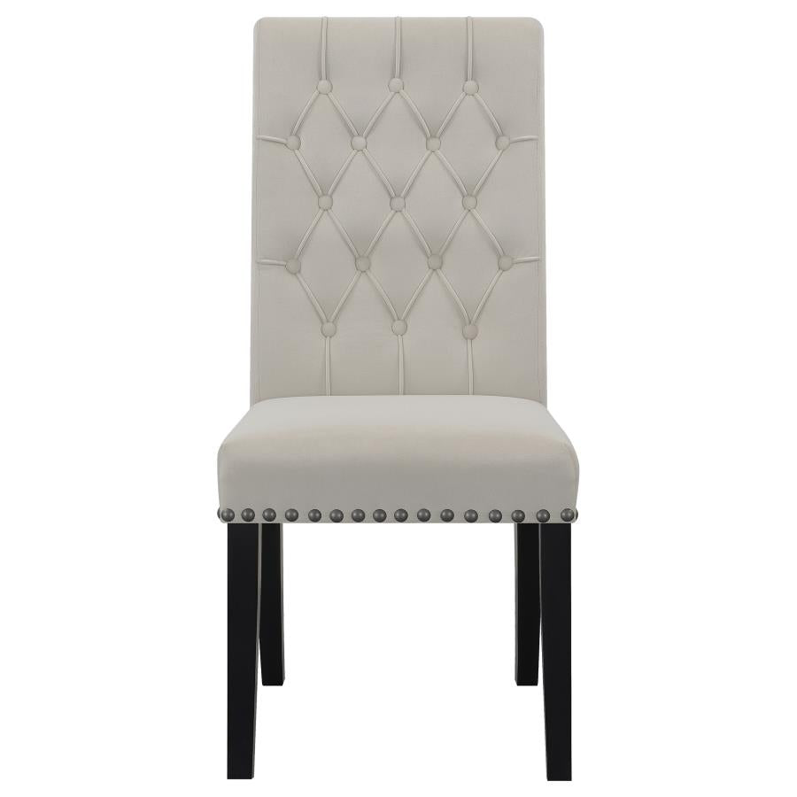 Alana Velvet Upholstered Dining Side Chair Sand (Set of 2)-zoom-4