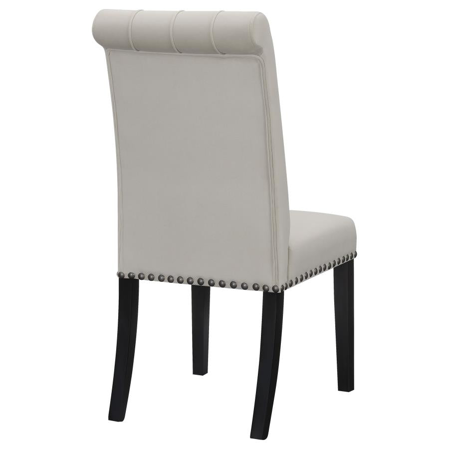 Alana Velvet Upholstered Dining Side Chair Sand (Set of 2)-8