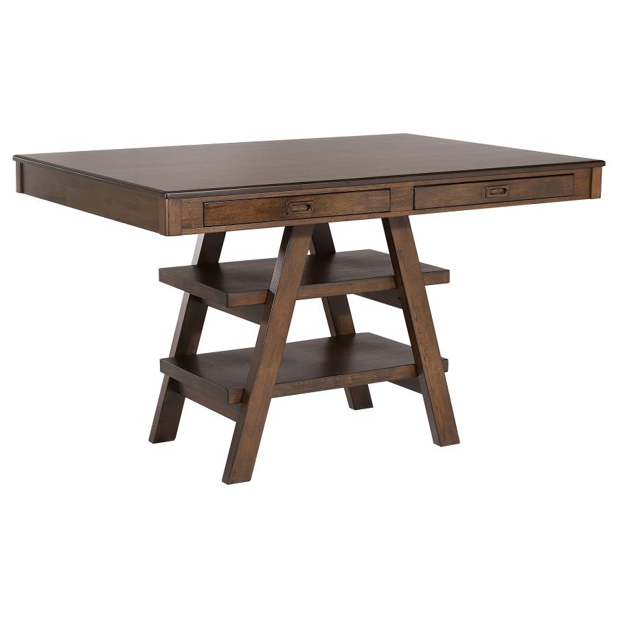 Dewey Rectangular 60-inch Counter Height Dining Table Walnut-1