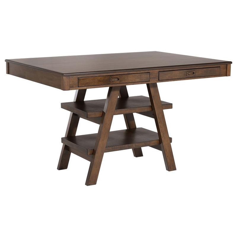 Dewey Rectangular 60-inch Counter Height Dining Table Walnut-zoom-