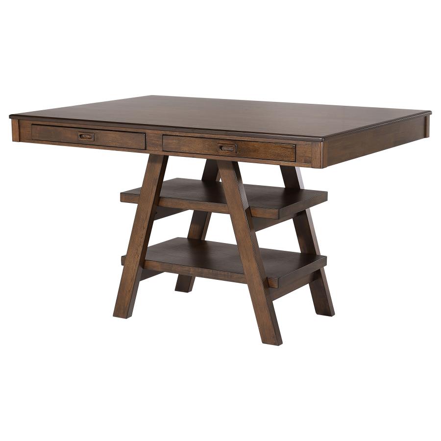 Dewey Rectangular 60-inch Counter Height Dining Table Walnut-zoom-4