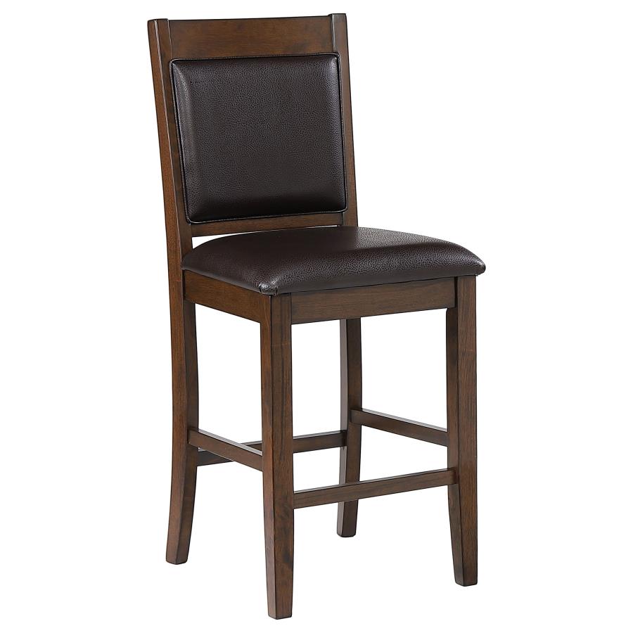 Dewey Upholstered Counter Chair Walnut (Set of 2)-zoom-3