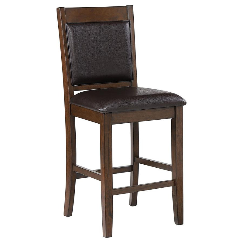 Dewey Upholstered Counter Chair Walnut (Set of 2)-zoom-