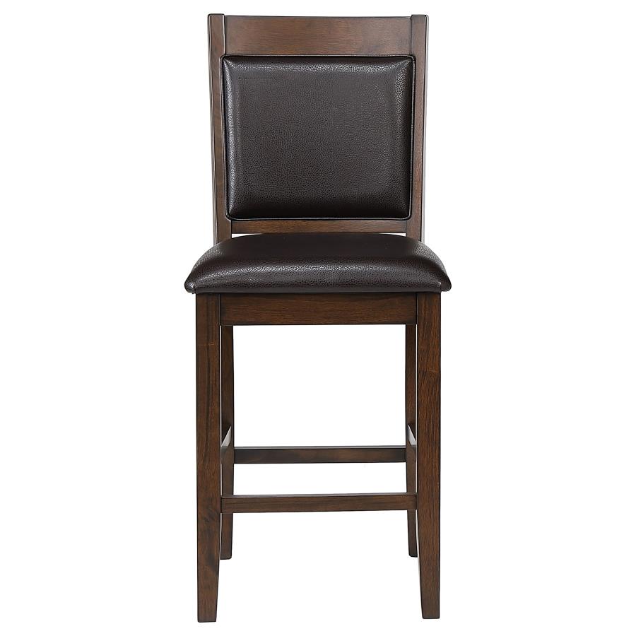 Dewey Upholstered Counter Chair Walnut (Set of 2)-4