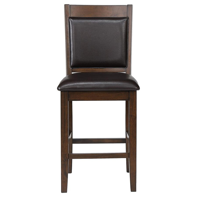Dewey Upholstered Counter Chair Walnut (Set of 2)-zoom-