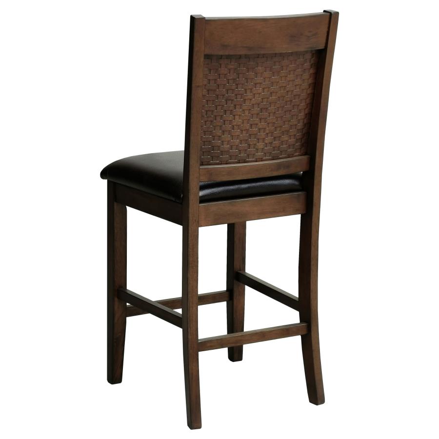 Dewey Upholstered Counter Chair Walnut (Set of 2)-7