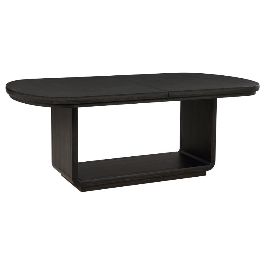 Leandro 78-inch Extension Dining Room Table Burnished Black-4
