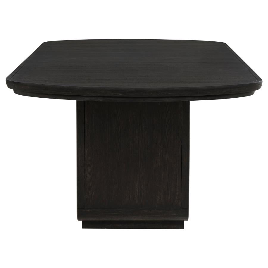 Leandro 78-inch Extension Dining Room Table Burnished Black-zoom-8