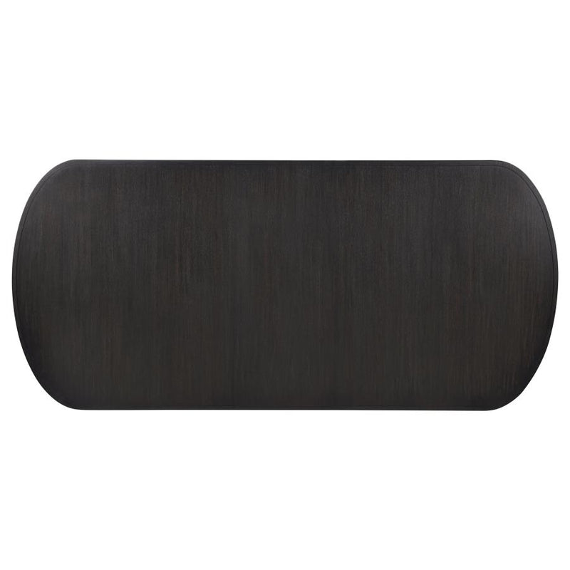 Leandro 78-inch Extension Dining Room Table Burnished Black-zoom-