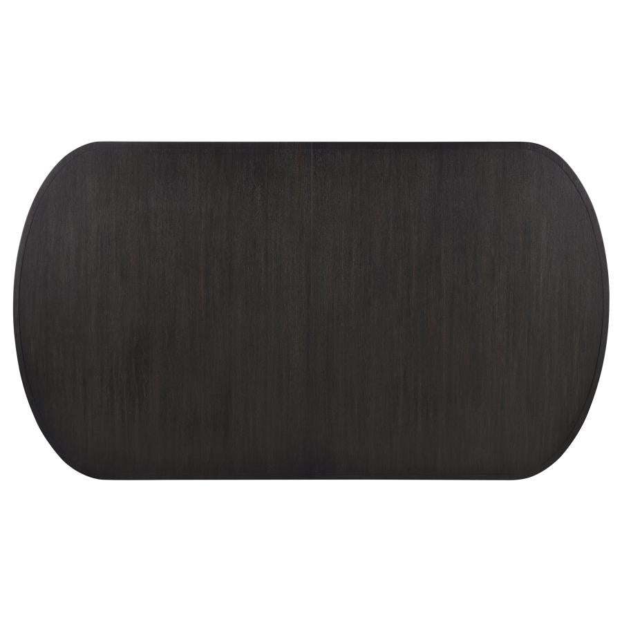 Leandro 78-inch Extension Dining Room Table Burnished Black-zoom-10