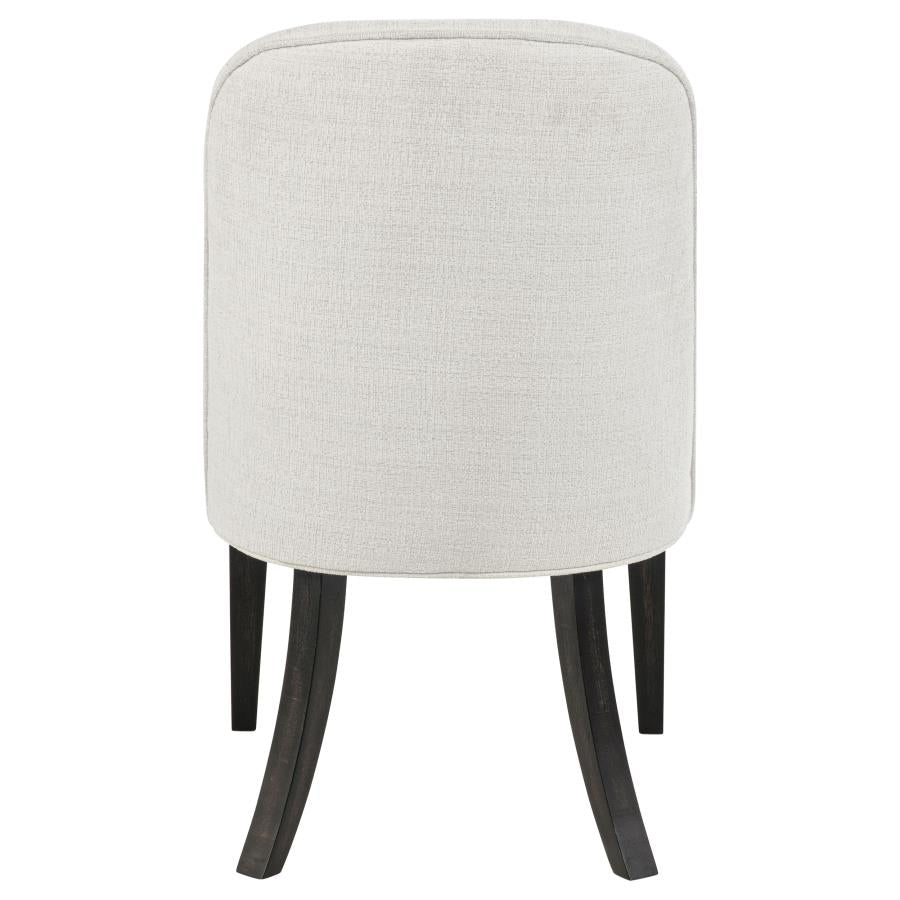 Leandro Upholstered Dining Side Chair Cream (Set of 2)-zoom-8