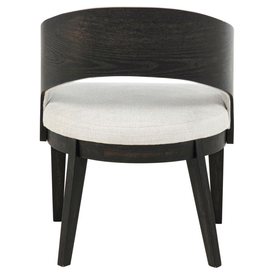 Leandro Upholstered Dining Arm Chair Cream (Set of 2)-8