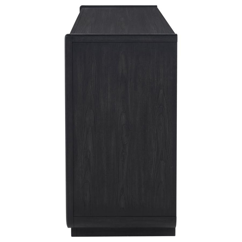 Leandro 2-drawer Dining Sideboard Server Burnished Black-zoom-